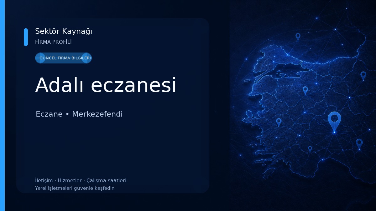 Adalı eczanesi Eczane
