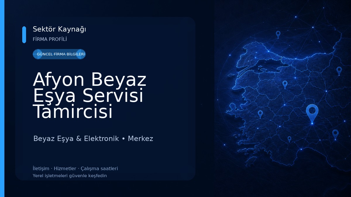Afyon Beyaz Eşya Servisi Tamircisi Beyaz Eşya & Elektronik