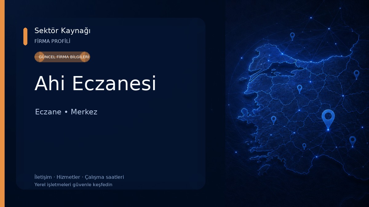 Ahi Eczanesi Eczane