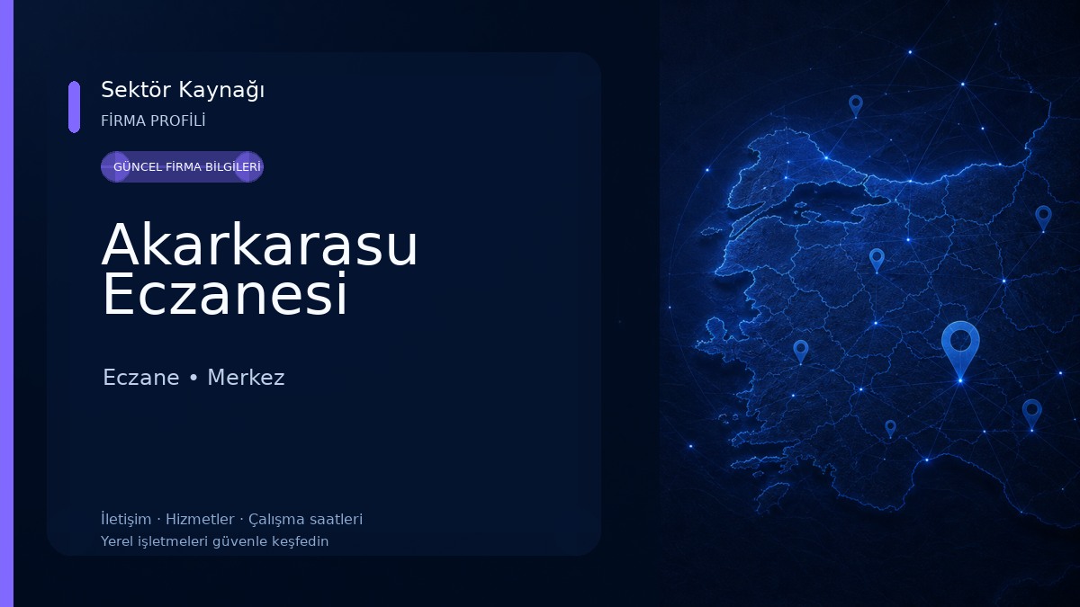 Akarkarasu Eczanesi Eczane
