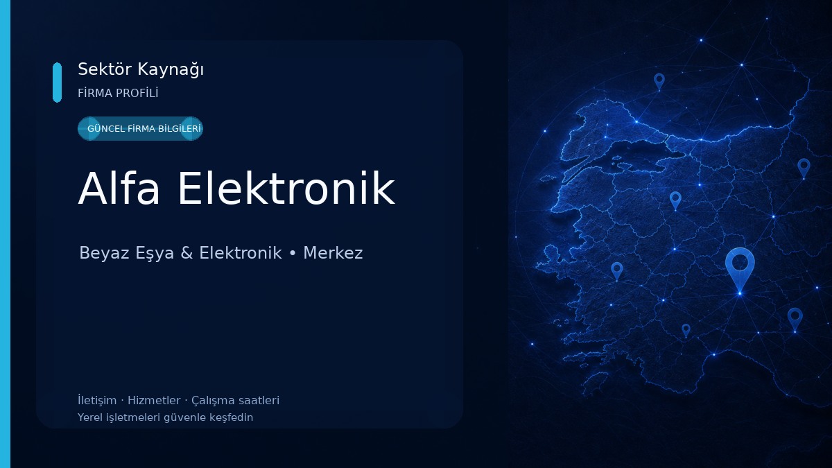Alfa Elektronik Beyaz Eşya & Elektronik