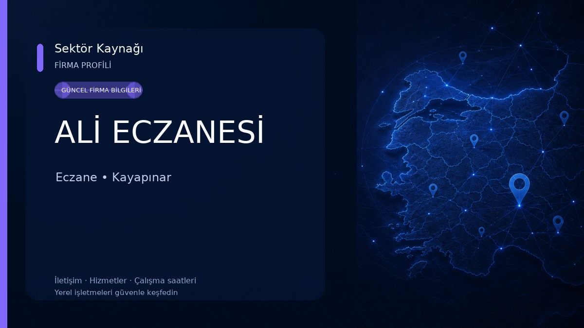 ALİ ECZANESİ Eczane