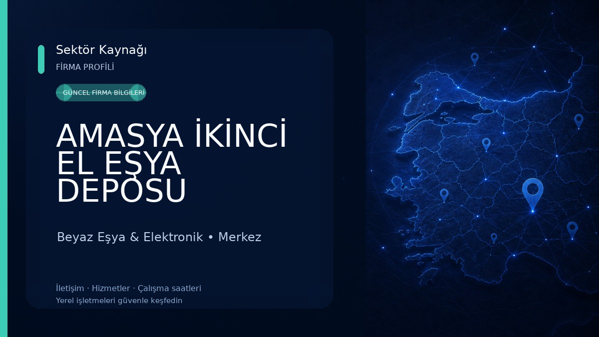AMASYA İKİNCİ EL EŞYA DEPOSU MEHLEP CONCEPT 