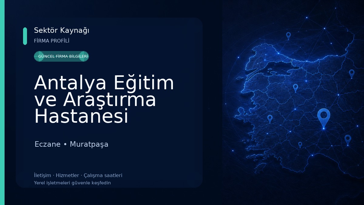 Antalya Eğitim ve Araştırma Hastanesi Eczane