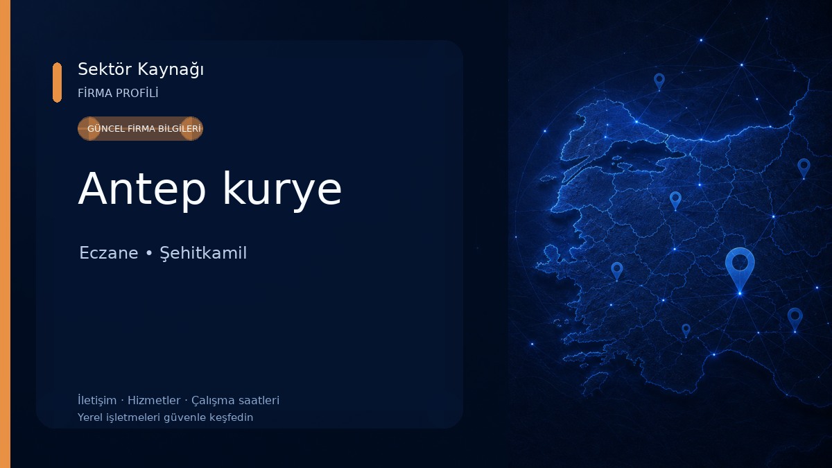 Antep kurye Eczane