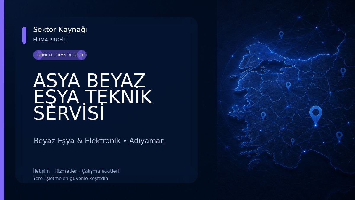 ASYA BEYAZ EŞYA TEKNİK SERVİSİ Beyaz Eşya & Elektronik
