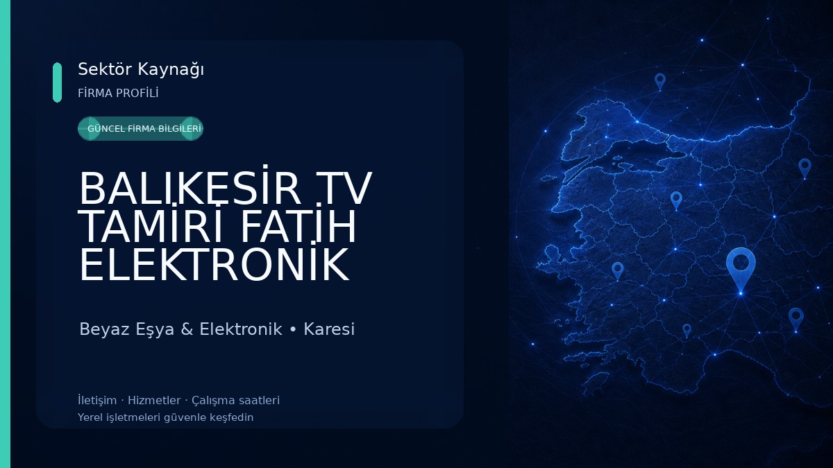 BALIKESİR TV TAMİRİ FATİH ELEKTRONİK Beyaz Eşya & Elektronik
