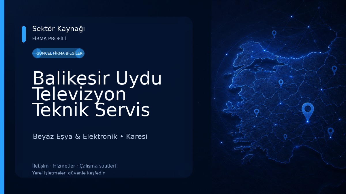 Balikesir Uydu Televizyon Teknik Servis Beyaz Eşya & Elektronik