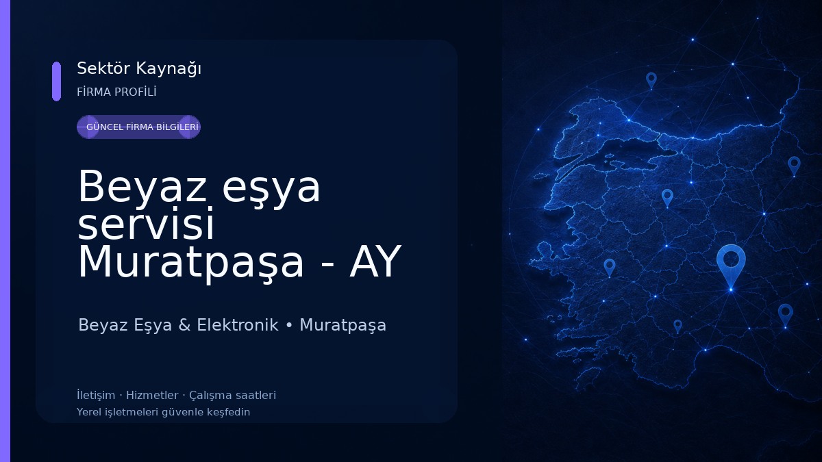 Beyaz eşya servisi Muratpaşa - AY Teknik Beyaz Eşya & Elektronik