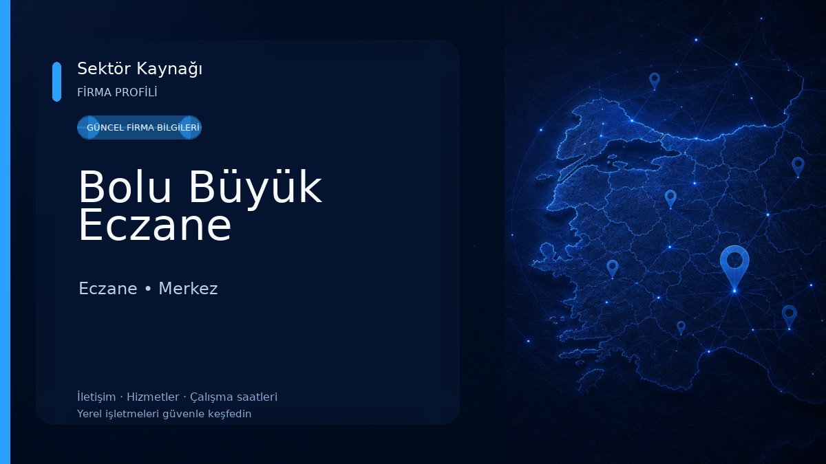 Bolu Büyük Eczane Eczane