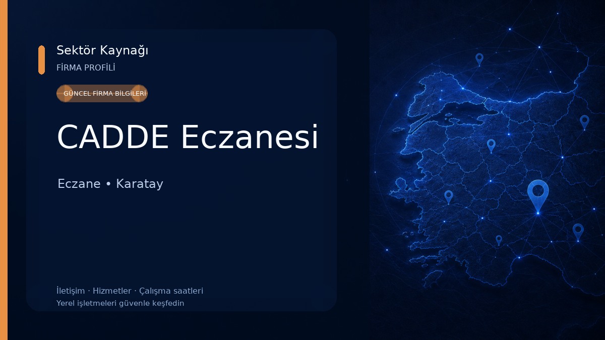 CADDE Eczanesi Eczane