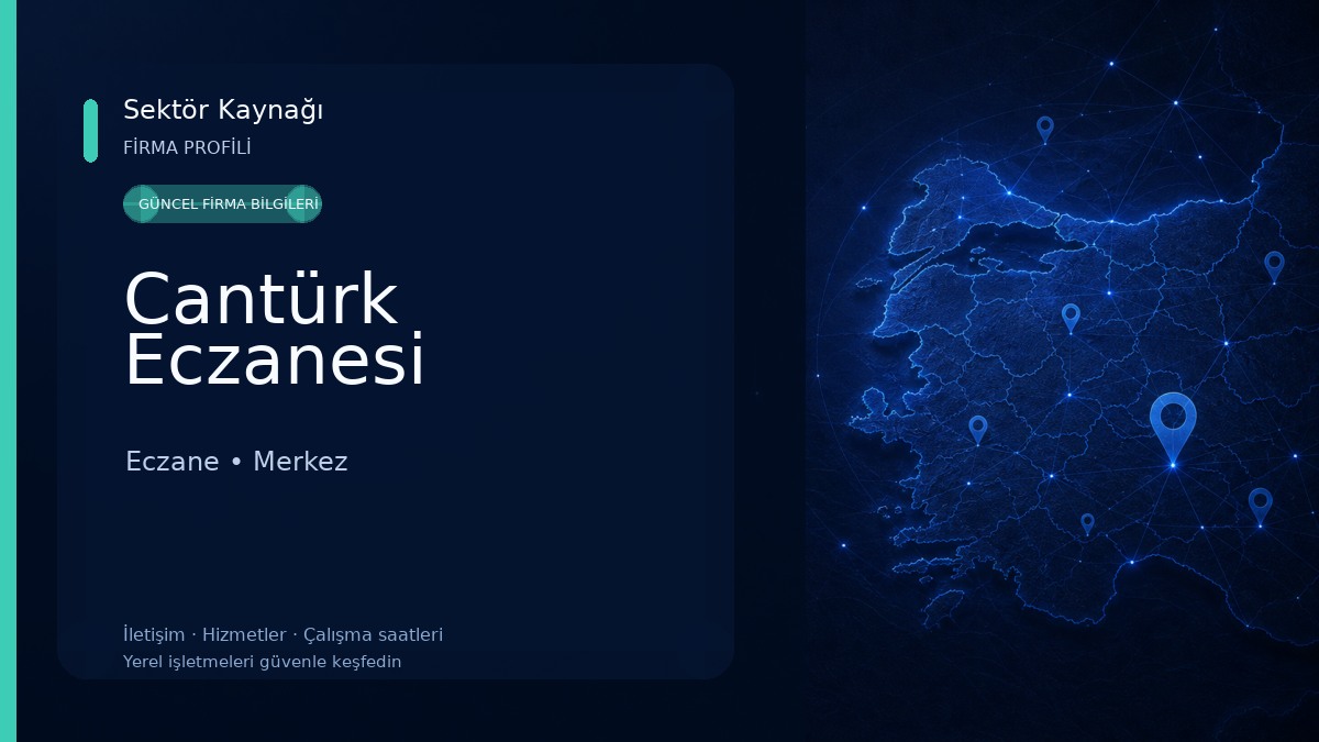 Cantürk Eczanesi Eczane