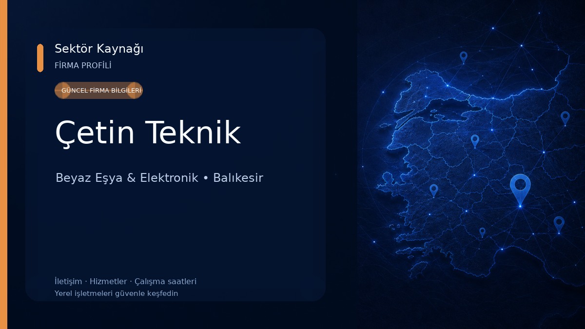 Çetin Teknik Beyaz Eşya & Elektronik