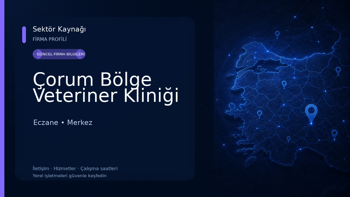 Çorum Bölge Veteriner Kliniği Eczane