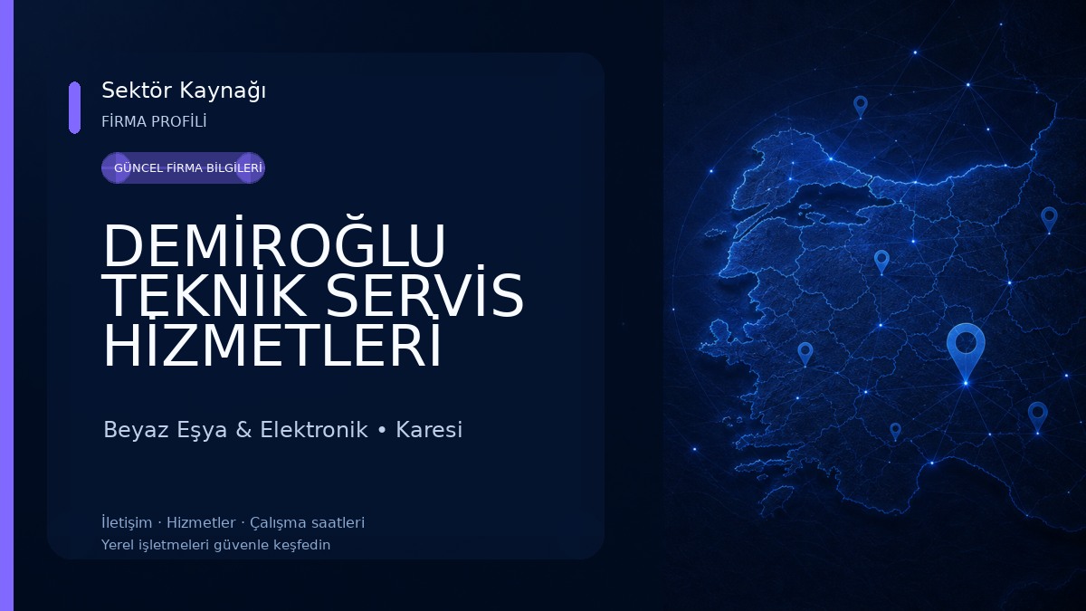 DEMİROĞLU TEKNİK SERVİS HİZMETLERİ Beyaz Eşya & Elektronik