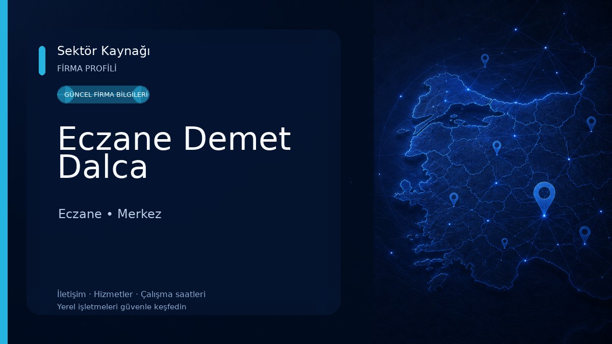 Eczane Demet Dalca Eczane