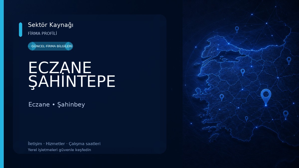 ECZANE ŞAHİNTEPE Eczane