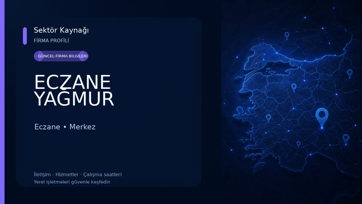 ECZANE YAĞMUR Eczane