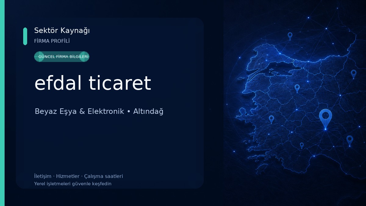 efdal ticaret Beyaz Eşya & Elektronik
