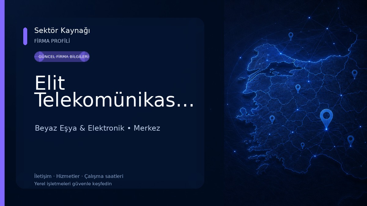 Elit Telekomünikasyon Beyaz Eşya & Elektronik