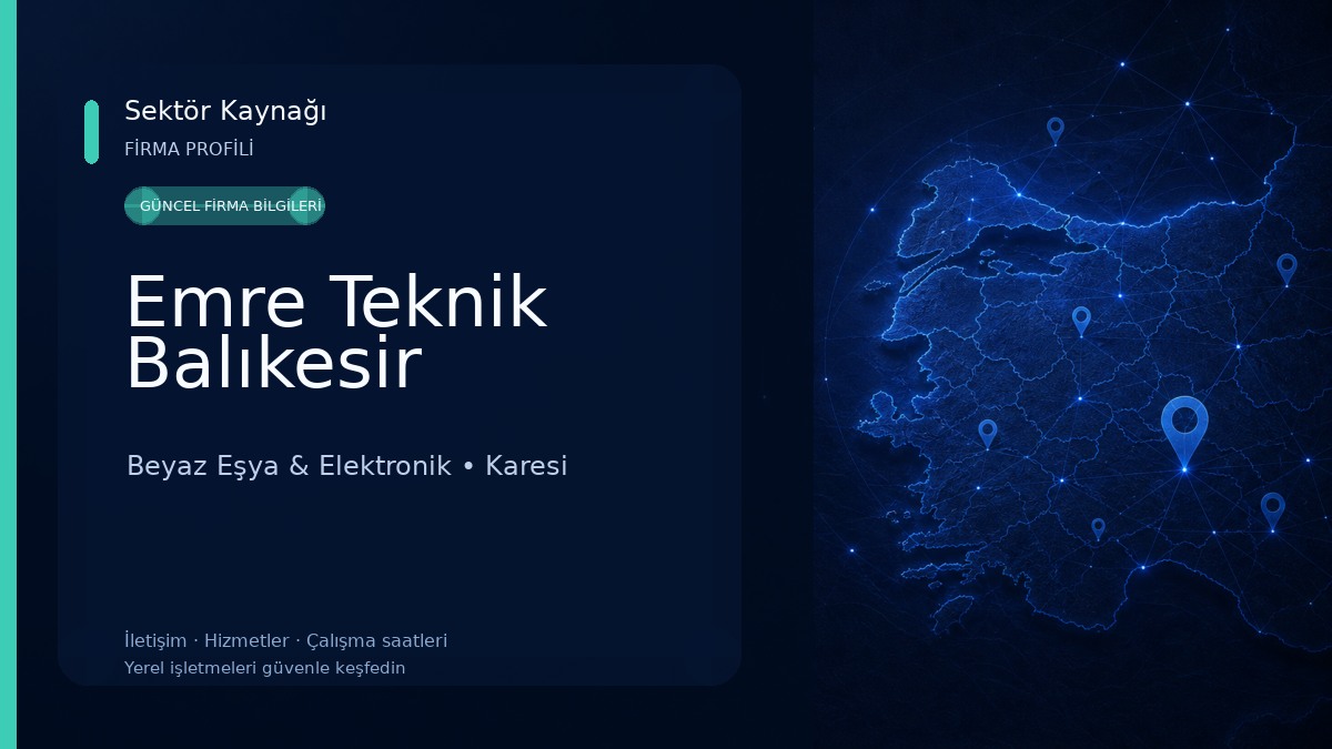 Emre Teknik Balıkesir Beyaz Eşya & Elektronik