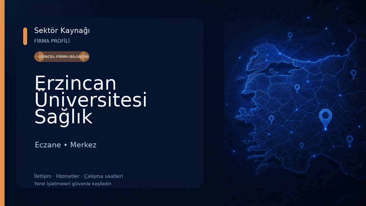 Erzincan Üniversitesi Sağlık Hizmetleri Meslek Yüksekokulu Eczane