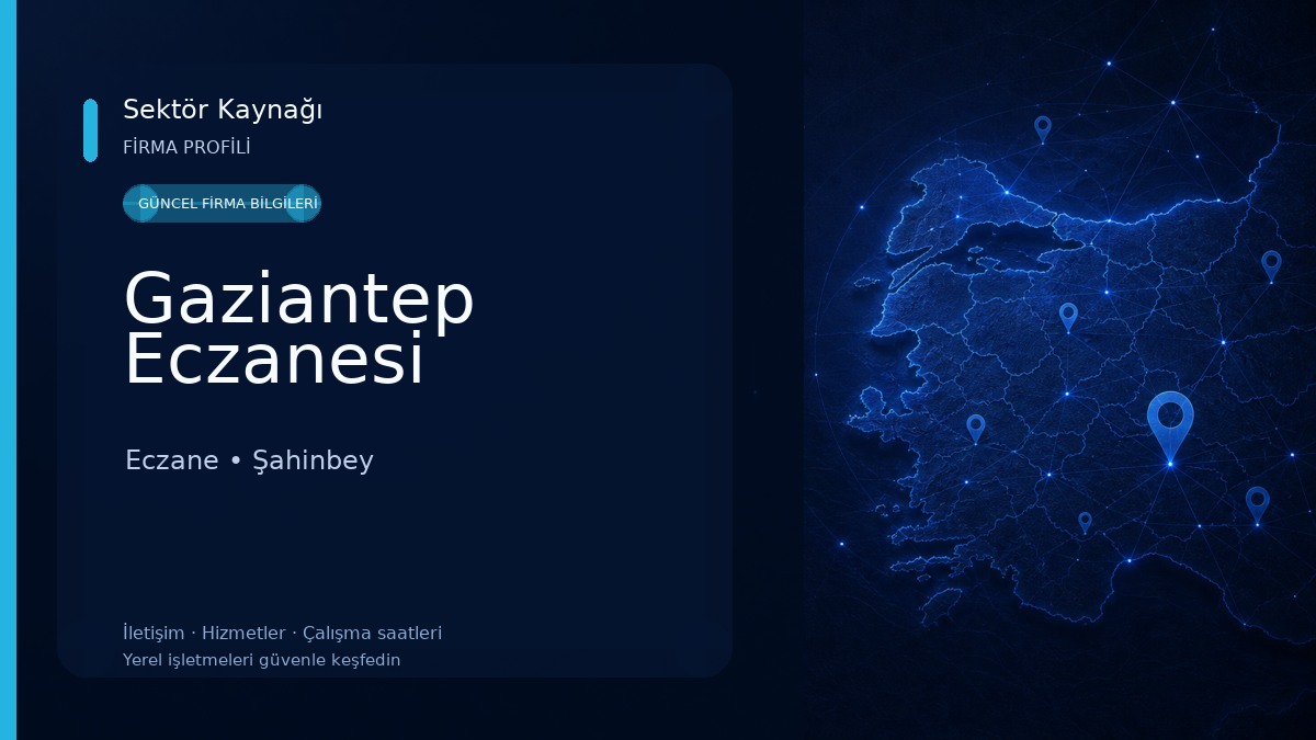 Gaziantep Eczanesi Eczane