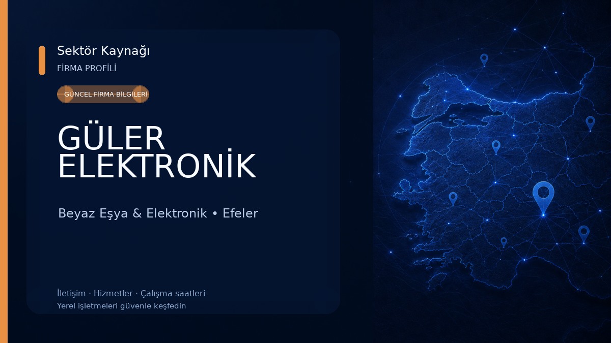 GÜLER ELEKTRONİK Beyaz Eşya & Elektronik
