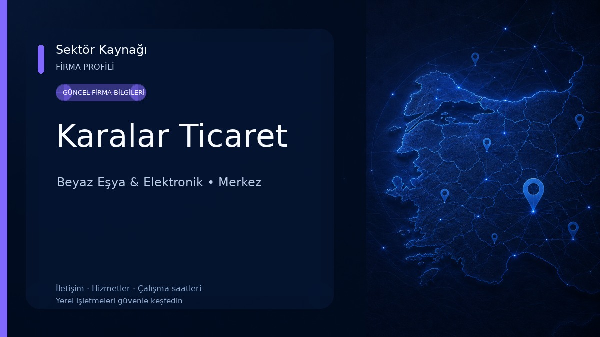 Karalar Ticaret Beyaz Eşya & Elektronik