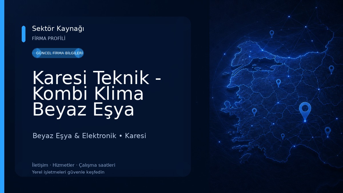 Karesi Teknik - Kombi Klima Beyaz Eşya Servis Beyaz Eşya & Elektronik