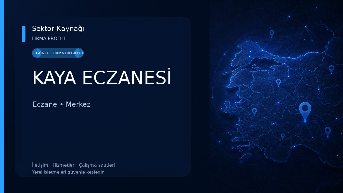 KAYA ECZANESİ Eczane
