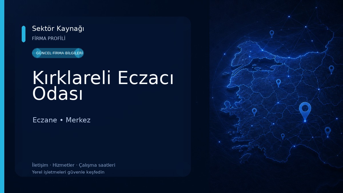 Kırklareli Eczacı Odası Eczane