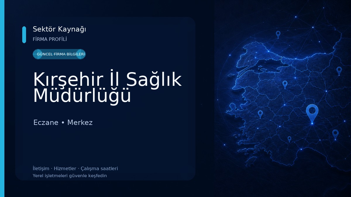 Kırşehir İl Sağlık Müdürlüğü Eczane
