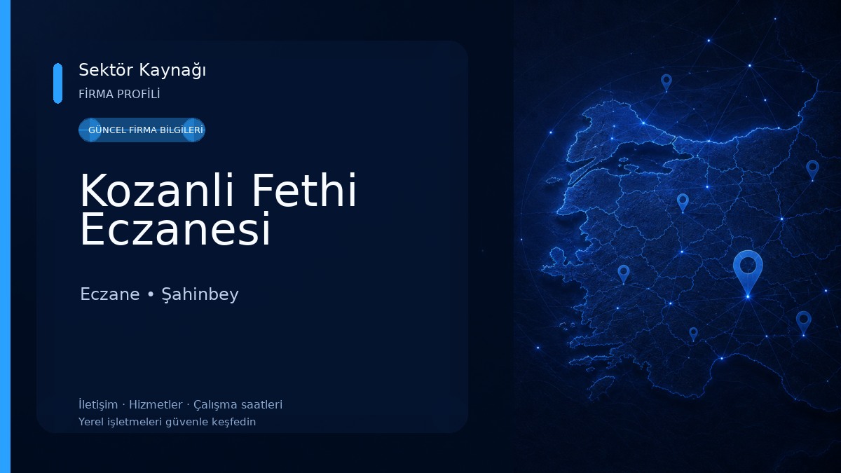 Kozanli Fethi Eczanesi Eczane