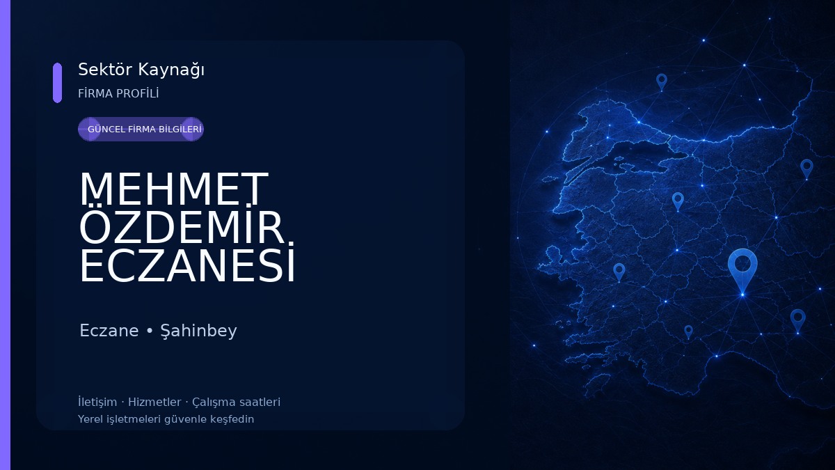 MEHMET ÖZDEMİR ECZANESİ Eczane