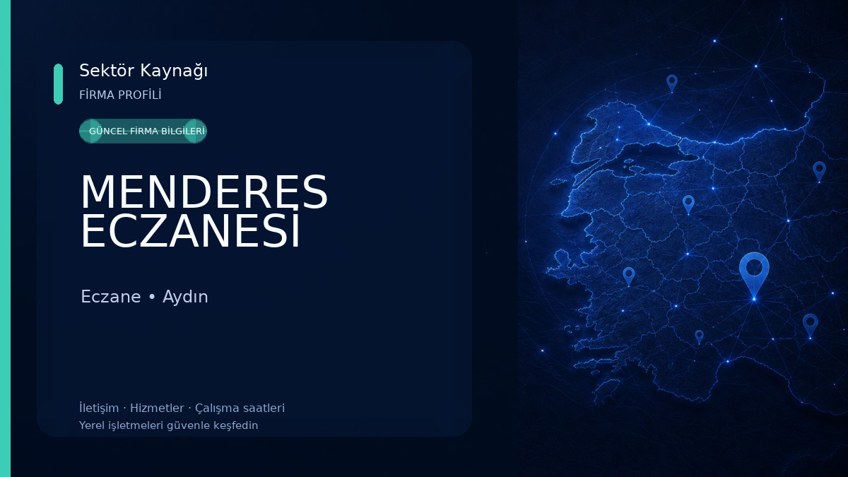 MENDERES ECZANESİ Eczane