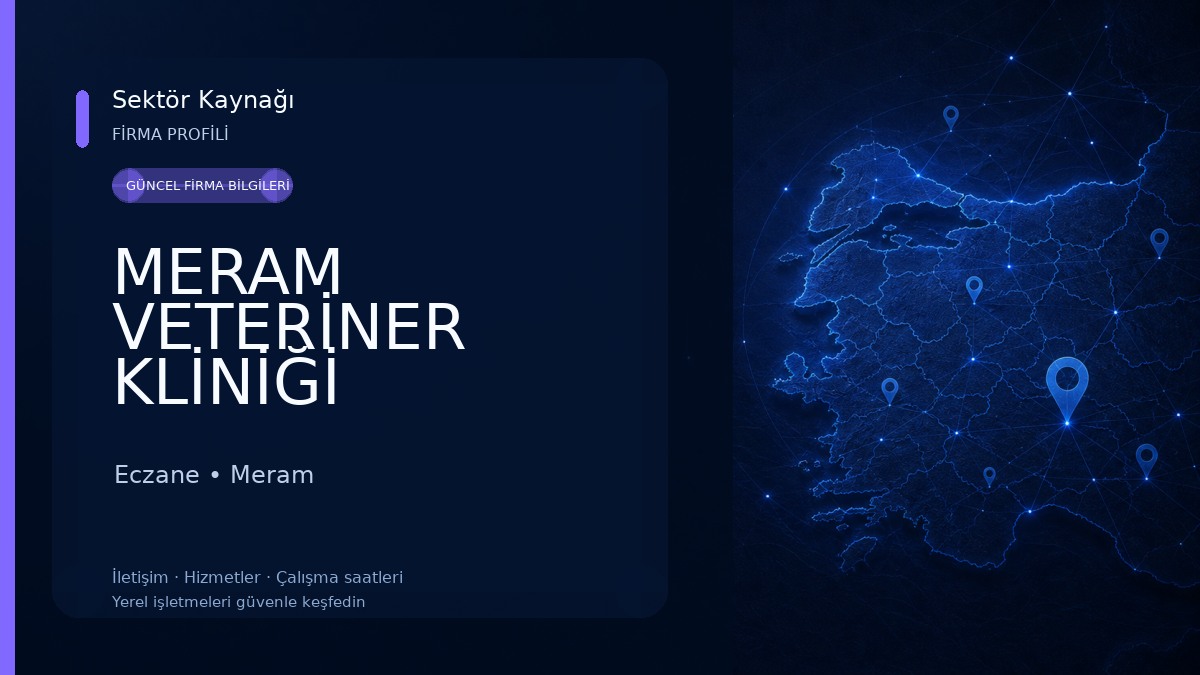 MERAM VETERİNER KLİNİĞİ Eczane