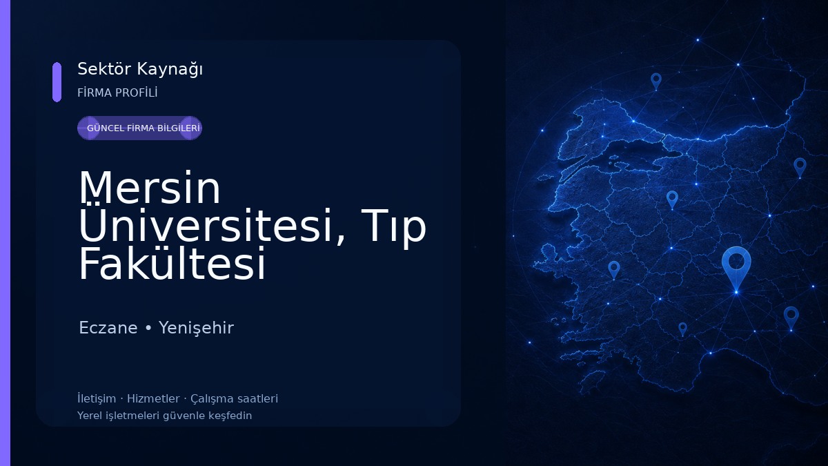 Mersin Üniversitesi, Tıp Fakültesi Hastanesi Eczane