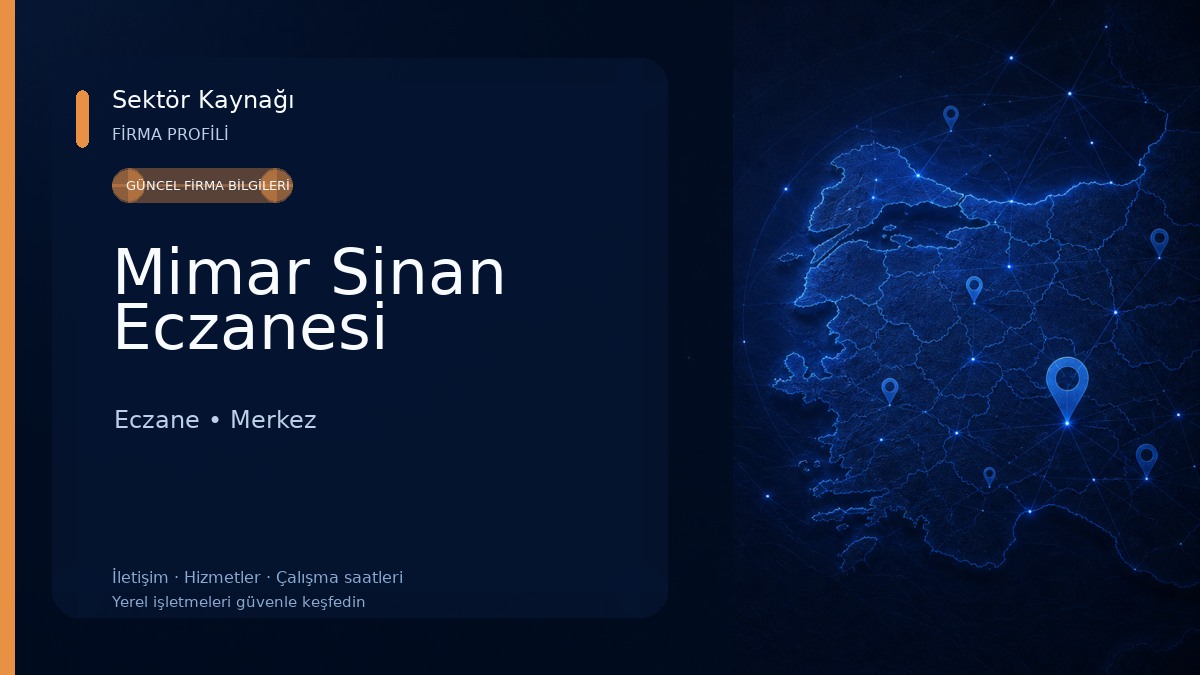 Mimar Sinan Eczanesi Eczane
