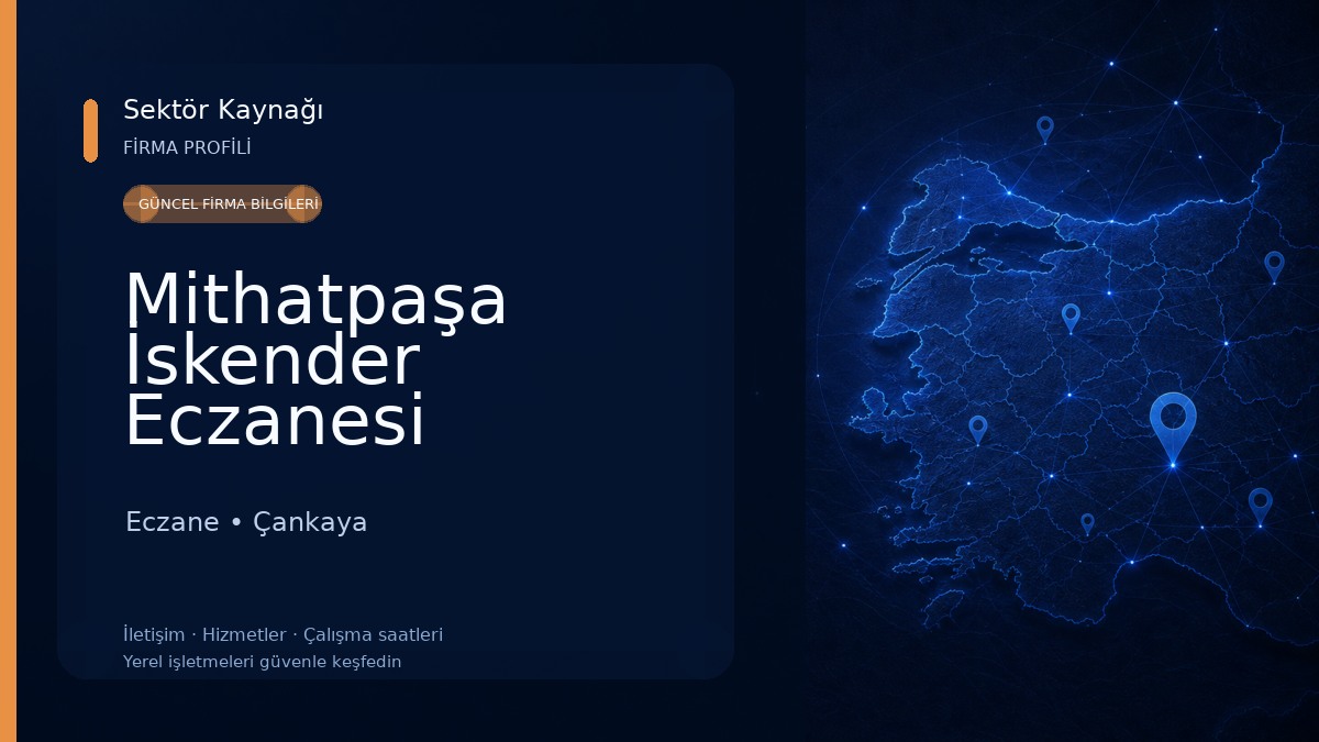 Mithatpaşa İskender Eczanesi Eczane