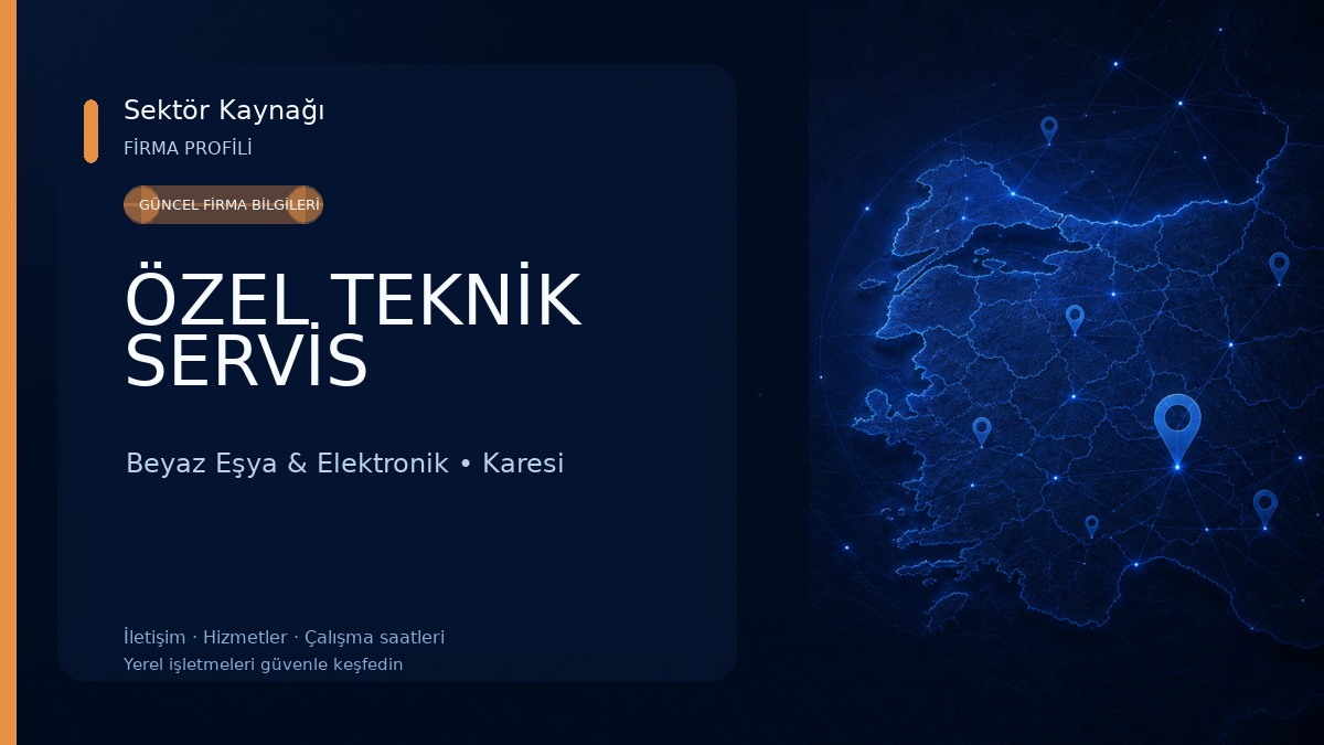 ÖZEL TEKNİK SERVİS Beyaz Eşya & Elektronik
