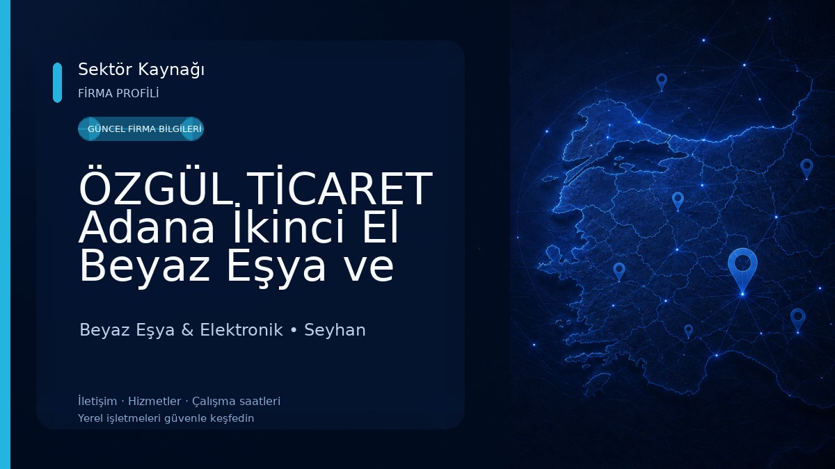 ÖZGÜL TİCARET Adana İkinci El Beyaz Eşya ve Spot Beyaz Eşya & Elektronik