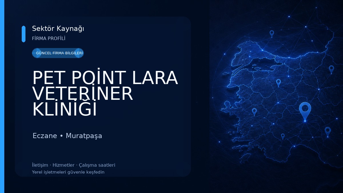 PET POİNT LARA VETERİNER KLİNİĞİ Eczane