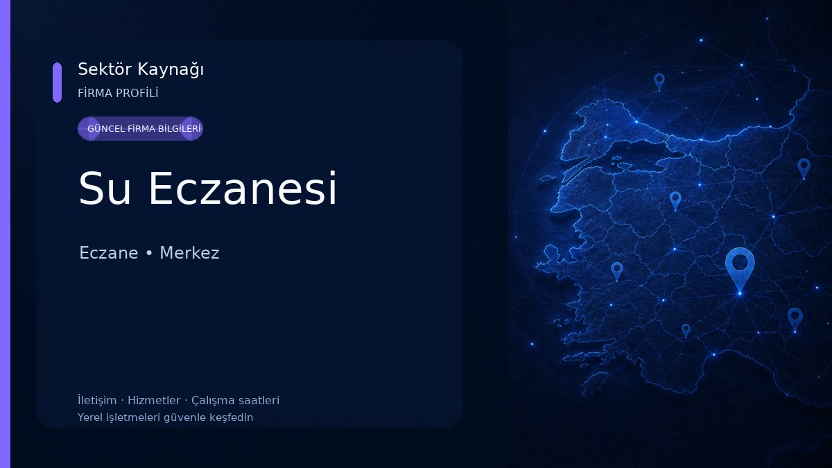 Su Eczanesi Eczane