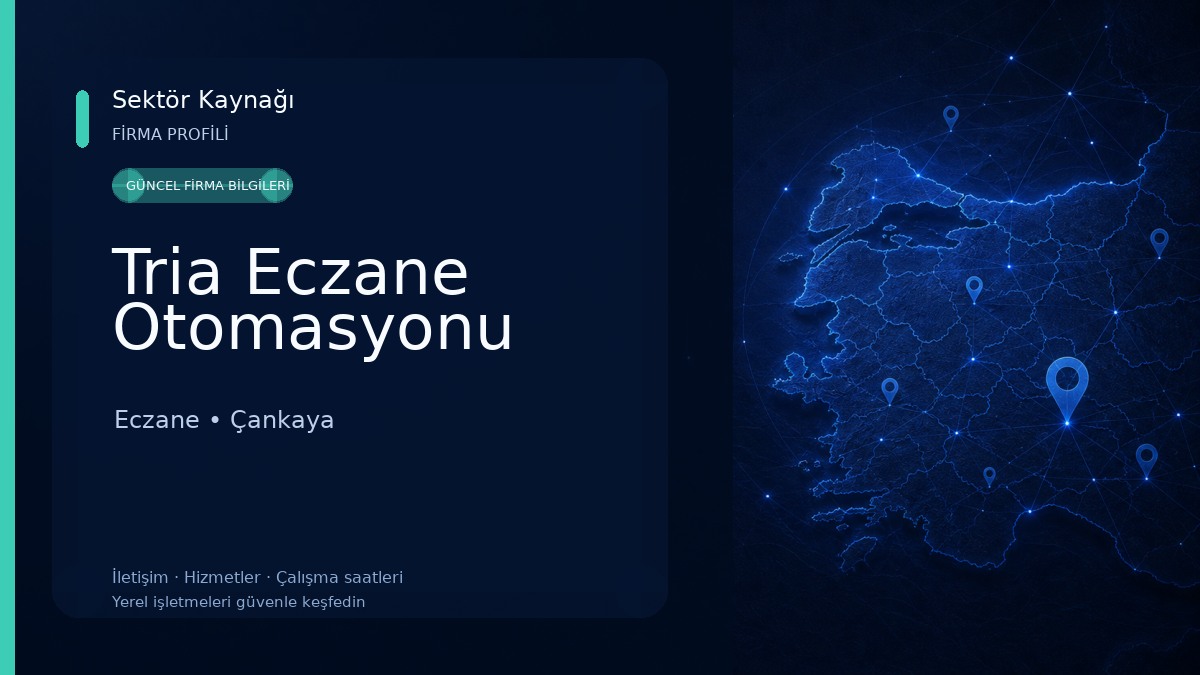 Tria Eczane Otomasyonu Eczane