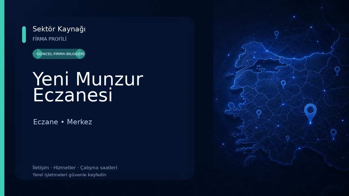 Yeni Munzur Eczanesi Eczane
